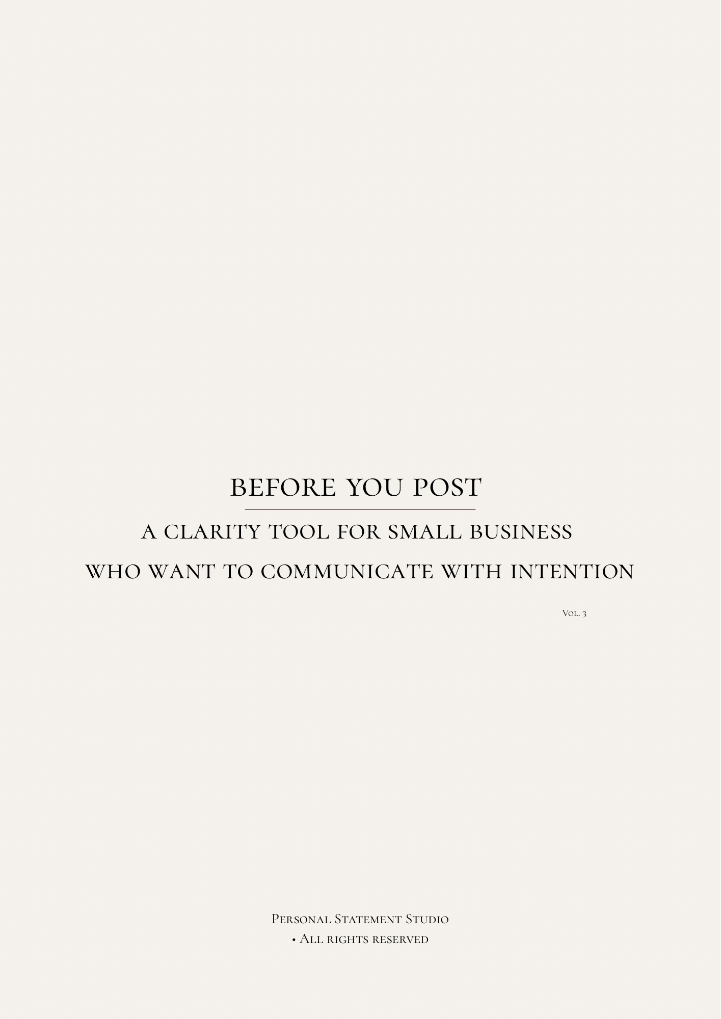 Before you post - Instagram clarity cards -vol.3