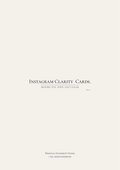 Before you post - Instagram clarity cards - vol.1