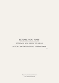 Before you post - Instagram clarity cards - vol.2
