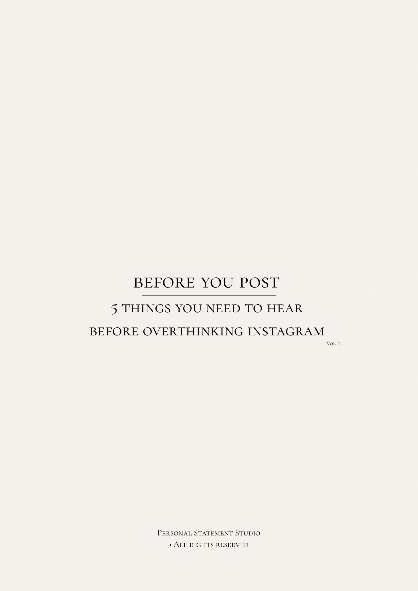 Before you post - Instagram clarity cards - vol.2